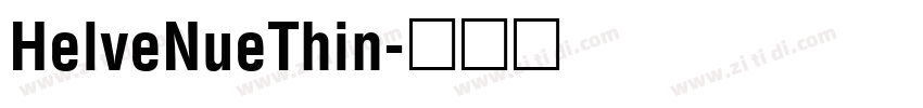 HelveNueThin字体转换
