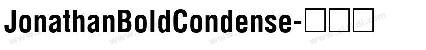 JonathanBoldCondense字体转换 JonathanBoldCondense字体转换