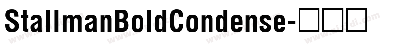 StallmanBoldCondense字体转换