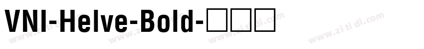 VNI-Helve-Bold字体转换