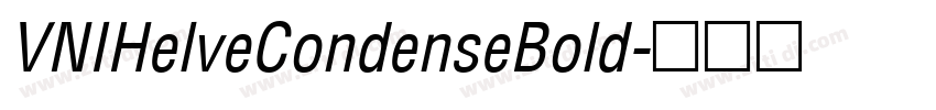 VNIHelveCondenseBold字体转换