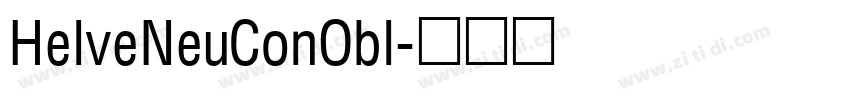 HelveNeuConObl字体转换