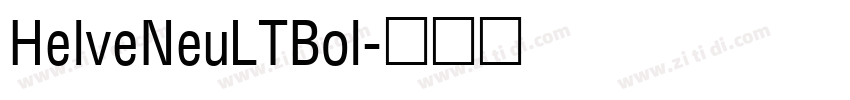 HelveNeuLTBol字体转换