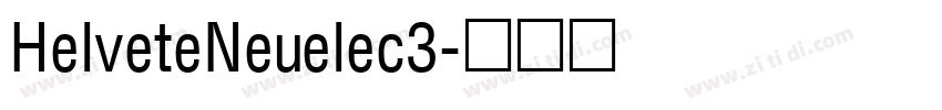 HelveteNeuelec3字体转换