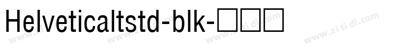 Helveticaltstd-blk字体转换
