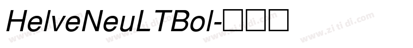 HelveNeuLTBol字体转换
