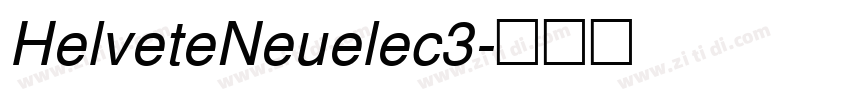 HelveteNeuelec3字体转换