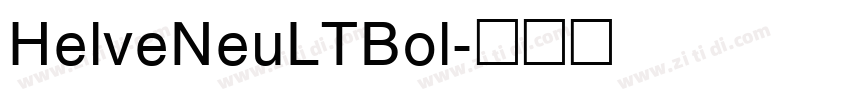 HelveNeuLTBol字体转换