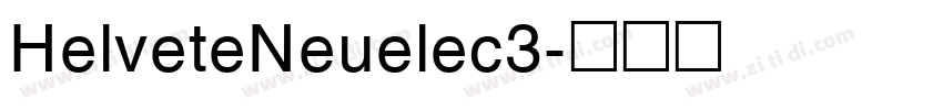 HelveteNeuelec3字体转换