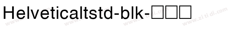 Helveticaltstd-blk字体转换