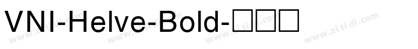 VNI-Helve-Bold字体转换