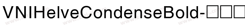VNIHelveCondenseBold字体转换