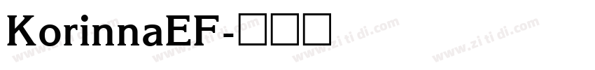 KorinnaEF字体转换