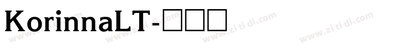 KorinnaLT字体转换