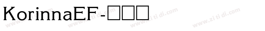 KorinnaEF字体转换