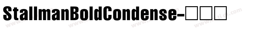 StallmanBoldCondense字体转换