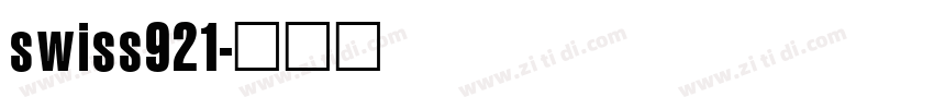 swiss921字体转换
