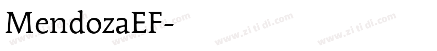 MendozaEF字体转换