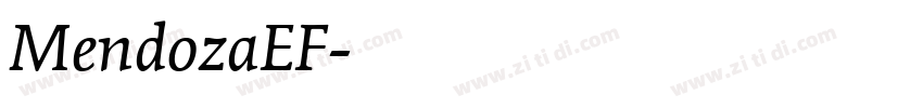 MendozaEF字体转换