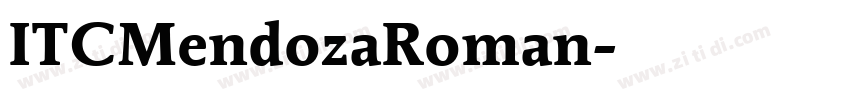 ITCMendozaRoman字体转换