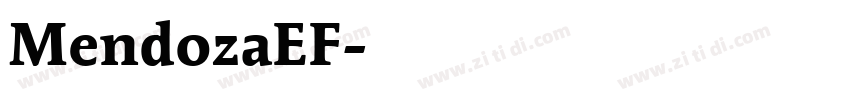 MendozaEF字体转换