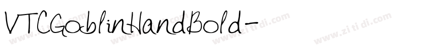 VTCGoblinHandBold字体转换