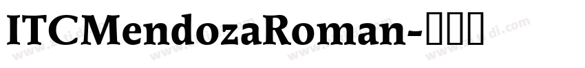 ITCMendozaRoman字体转换