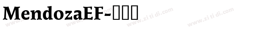MendozaEF字体转换