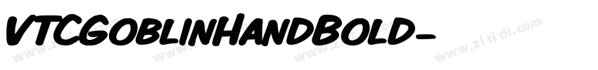 VTCGoblinHandBold字体转换