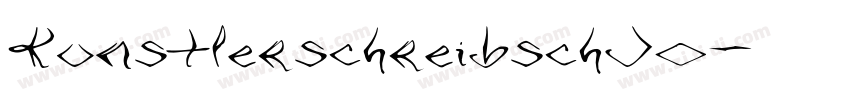 KunstlerschreibschJo字体转换