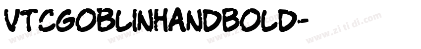 VTCGoblinHandBold字体转换