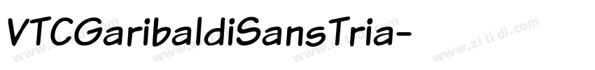 VTCGaribaldiSansTria字体转换