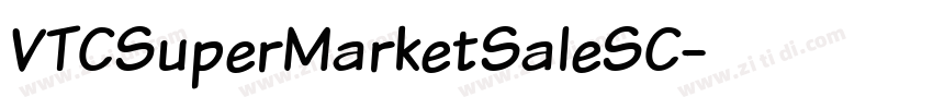VTCSuperMarketSaleSC字体转换 VTCSuperMarketSaleSC字体转换
