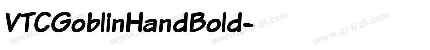 VTCGoblinHandBold字体转换