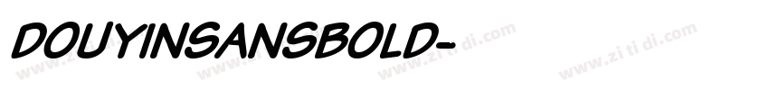 DOUYINSANSBOLD字体转换