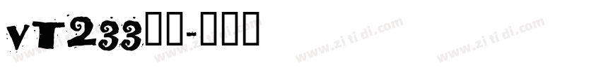 vt233字体字体转换
