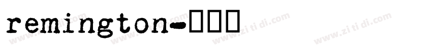 remington字体转换