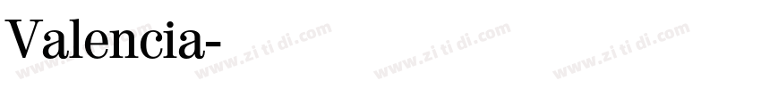 Valencia字体转换