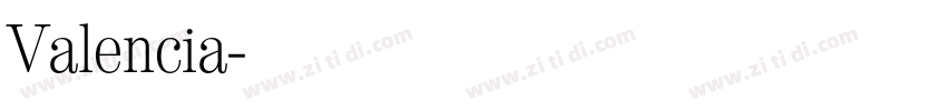 Valencia字体转换