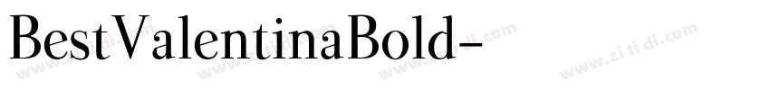 BestValentinaBold字体转换