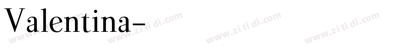 Valentina字体转换