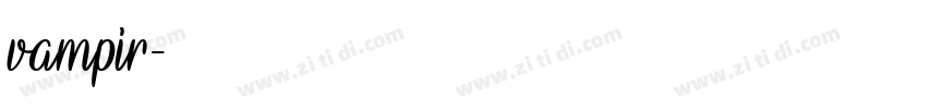 vampir字体转换