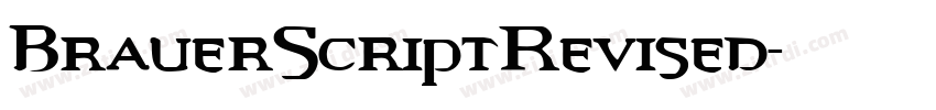 BrauerScriptRevised字体转换
