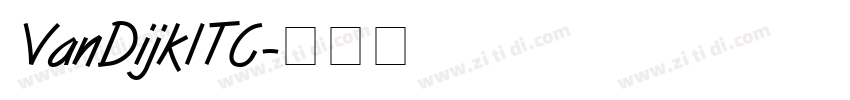 VanDijkITC字体转换