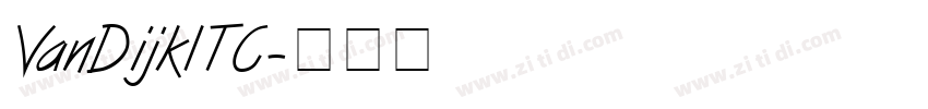 VanDijkITC字体转换