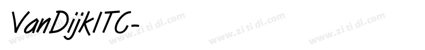 VanDijkITC字体转换