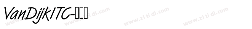 VanDijkITC字体转换