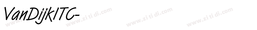 VanDijkITC字体转换