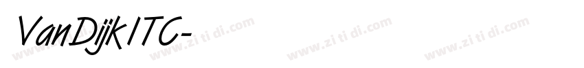 VanDijkITC字体转换