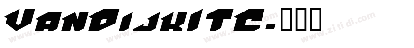 VanDijkITC字体转换